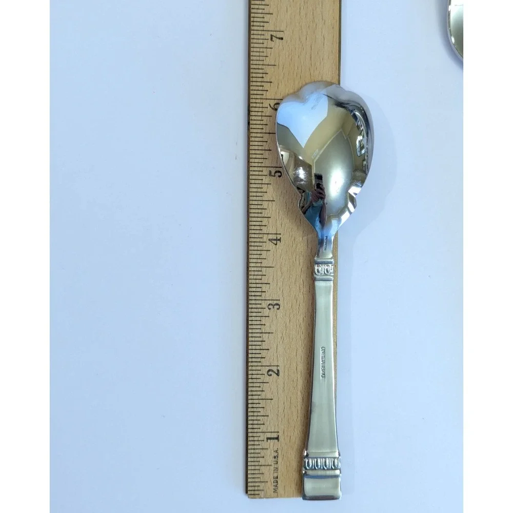 Oneida CADENCE Hostess Set 18/10 Stainless Serving Spoon Fork Sugar Butter Knife